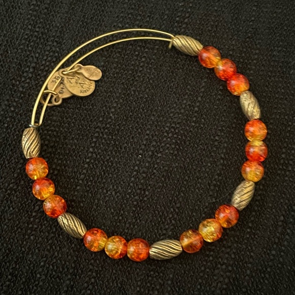 Alex & Ani orange gold neutral set beaded  summer - Picture 2 of 6